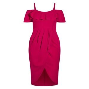 NWT City Chic Dress Flirtation Fit and Flare Rose Bud XXL = 24 = 3x